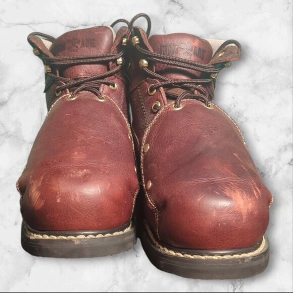 Iron‎ Age Mens Brown Leather Work & Safety Boots Size 7M Women\'s 8.5-9 Mt75 main image 8